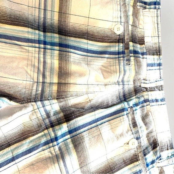 Urban Heritage Selvage Weight 100% Cotton Shorts Men’s Size 32 White Plaid - Picture 3 of 9